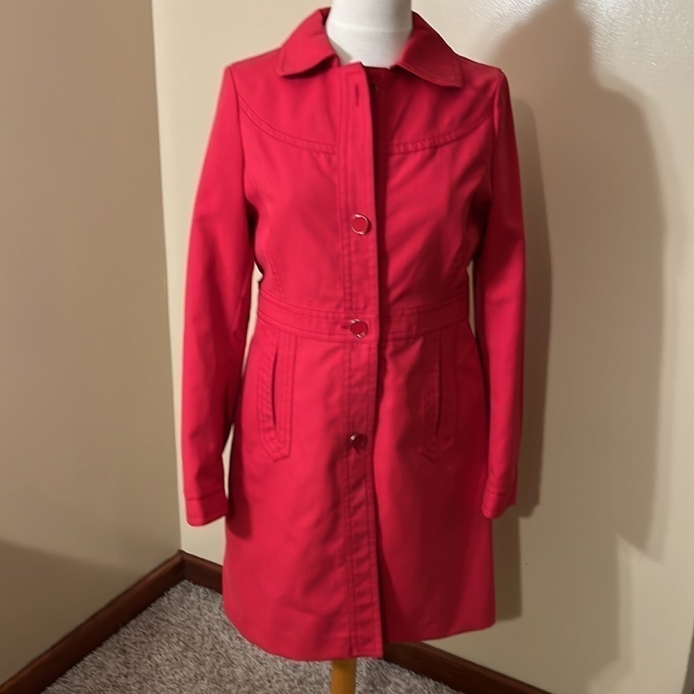 Banana Republic Red Trench Coat